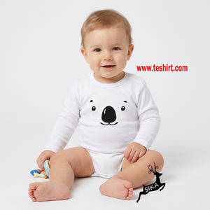 Organic Cotton Newborn Baby Romper Unisex Short Sleeve Snap Button Closure Made in Tamil Nadu - Product Image 1