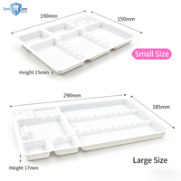 Boîte à instruments dentaires jetables de haute qualité, plateau de rangement en plastique pour instruments buccaux, plateau de rangement pour placer les outils dentaires
