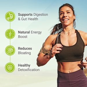 Label privé Super Greens Detox Digest Smoothie Mix Nettoyer les enzymes et les probiotiques digestifs Nettoyant en poudre verte pour adultes - Product Image 6