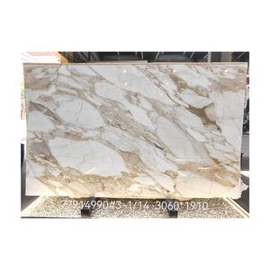 Losa de Mármol Calacatta Gold Semipreciosa - Resistente al Agua para Uso en Baños, Vestíbulos y Entradas de Villas - Product Image 5