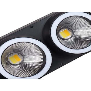 Effet de scène 2X100W Led Rgbw Cercle Anneau 2 Yeux Cw Ww 2En1 Led Cob Blinder Light - Product Image 3
