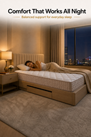 Meubles haut de gamme Matelas à ressorts compressés Lit à ressorts ensachés Matelas Queen Size king Size Exportateur de matelas pour hôtel 5 étoiles