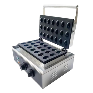 Machine à gaufres électrique commerciale 220 V, 50-300 degrés, antiadhésive, pour gaufres en forme de châtaigne, en acier inoxydable, avec minuteur avancé - Product Image 1
