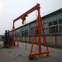 Mini-grue portative à portique 500 kg-5 tonnes, grue de levage mobile sur roues