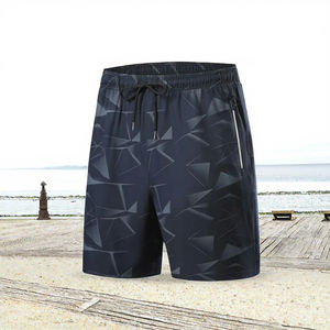 Shorts de sport décontractés pour hommes ANSZKTN, taille plus, respirants, avec cordon de serrage, en nylon/coton, pour l'été - Product Image 3