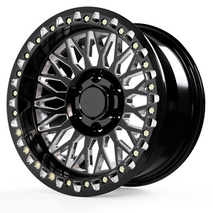 Rines de Aleación de Aluminio Todoterreno 4X4 de 17x9 18*9J 20 Pulgadas con Beadlock Real, 6x135 6x139.7, Acabado Mecanizado para Camionetas - Product Image 3