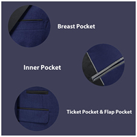 Setelan Jas Pria 3 Potong Slim Fit Motif Kotak-kotak Single Breasted Dua Kancing Jaket Rompi Celana Set Bisnis Kasual