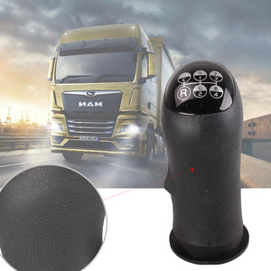 Gear <b>Shift</b> <b>Knob</b> For Volvo Trucks 20488058 1673106 3192256 Black Leather Ergonomic - Product Image 1