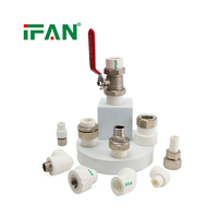 Pipa dan Fitting PPR Standar Tinggi IFAN, Elbow Socket Tee 20-110MM, Material Plumbing, Fitting Pipa PPR dan Mesin