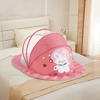 Moustiquaire de lit pliable pour bébé, type yourte sans fond, installation facile, anti-moustiques