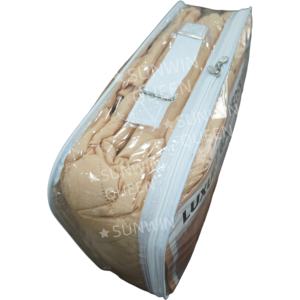 Ensemble jupe de lit 6 pièces de luxe style américain avec rideaux de cantonnière couvre-lit à volants ensemble de couette taies d'oreiller en dentelle pour chambre d'hôtel - Product Image 2