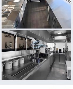 Carrito de Comida de Cuatro Ruedas con Estructura Robusta, Remolque Galvanizado de Fibra de Vidrio para Venta de Snacks y Helados en la Calle - Product Image 2