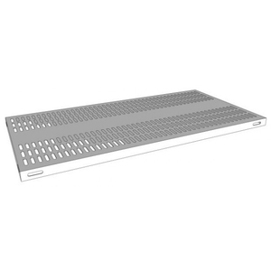Ripiano traforato in acciaio inox 304 AISI 120X60 cm portaoggetti tipo in piedi staccabile per uso bagno e cucina - Product Image 1