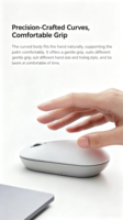 Mini Receptor USB MIJIA de 2.4GHz, Seguimiento Óptico de 1000 DPI, Ambidiestro, Compatible con PC, Mac, Ratón Inalámbrico Recargable para Portátil