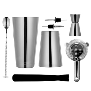 Juego de Coctelera Boston TOPIN Estilo Americano con Base Soldada, Capacidades de 18oz y 28oz, Color Plateado - Product Image 4