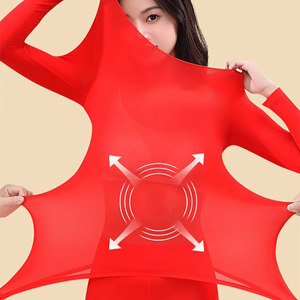 <strong>Ladies</strong> Long Sleeve Slim Ultra-thin Non-marking Invisible Heat <strong>Underwear</strong> Suits High Elastic Seamless <strong>Thermal</strong> <strong>Underwear</strong> Sets - Product Image 5