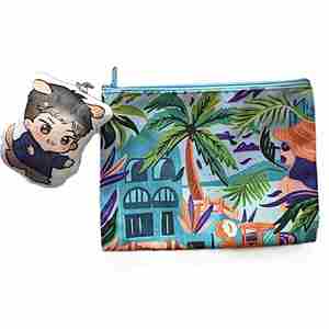 Bolsa de Maquillaje Portátil de Viaje, Mini Bolsa Cosmética Laminada Lavable, Organizador para Estudiantes - Product Image 5