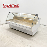 Vitrine réfrigérée directe robuste à prix d'usine pour boucherie