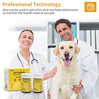 Urit -80, Máquina Veterinaria para Medir el Nivel de Azúcar en Sangre de Mascotas con 50 Tiras para Verificar los Niveles de Glucosa en Sangre en Perros y Gatos