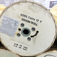 Cable de Fibra Óptica para Exteriores HTGCOMM ADSS 48C G652D, 200M/100M de Longitud, Revestimiento de HDPE Negro, FTTH, Garantía de 5 Años