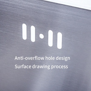 Lavello Rettangolare da <span class=keywords><strong>Bagno</strong></span> e Cucina in <span class=keywords><strong>Acciaio</strong></span> Inox 304 Decorato, Fatto a Mano, per Uso Commerciale e Alberghiero - Product Image 4