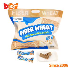 Odm kẹo bán buôn tùy chỉnh Halal hạt đồ ăn nhẹ Mini giòn tam giác sợi lúa mì Wafer bánh quy dính sữa hương vị mứt đầy - Product Image 3