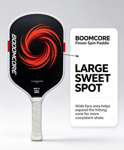 ไม้พายพิคเคิลบอล BOOMCORE รุ่นยาวพิเศษ ออกแบบเพื่อการควบคุมแรงหมุนและการเล่นเชิงรุก แกนโฟม EPP ไม้พายสไตล์โปร อุปกรณ์ฝึกซ้อมสำหรับผู้ใหญ่ - Product Image 2