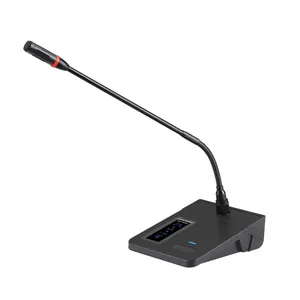 Microfone pescoço de ganso de mesa para centro de conferências transmissão capacitiva para streaming de reuniões