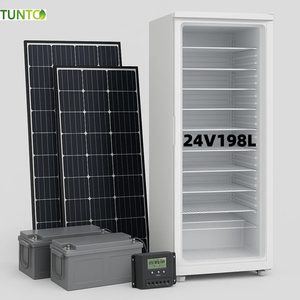 Congélateur solaire commercial DC24V pour blocs de glace, 198L, 11/8 couches, avec batterie solaire au gel, production de 70kg par 24 heures, pour les utilisateurs au Nigeria - Product Image 2