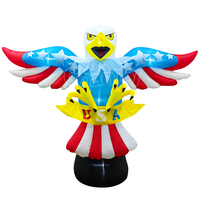 Promotion Spéciale : Décoration Gonflable Aigle du Jour de l'Indépendance, Modèle Fusée en Polyester pour Décoration Extérieure de Jardin