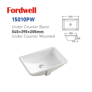 Lavandino in ceramica sotto il bancone Hotel, - Product Image 3