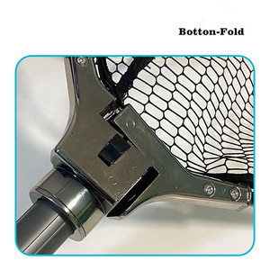 Matériel <span class=keywords><strong>de</strong></span> pêche à la carpe personnalisé <span class=keywords><strong>filet</strong></span> en caoutchouc enduit <span class=keywords><strong>de</strong></span> PVC poteau en aluminium pour énorme <span class=keywords><strong>gros</strong></span> poisson-chat poignée pliante et tête pêche épuisette - Product Image 5