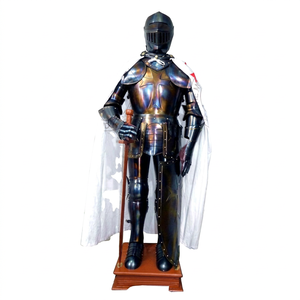 Armure complète de croisé antique, collectionnable, armure de chevalier médiéval, avec support d'exposition, en acier massif, fabriquée à la main - Product Image 1