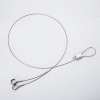 Kit de suspension de câble pour plafond, fil d'acier, pince de bouclage de câble réglable, accessoire de suspension pour panneau lumineux