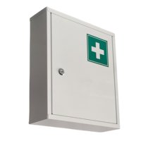 Trousse de premiers soins en acier galvanisé enduit de poudre boîte à médicaments armoire médicale murale en métal