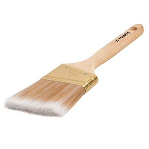 Trupper BRT-3AS pennello in setola sintetica con manico in legno blu 3 'taglio angolato per pittura ad olio acquerello - Product Image 2