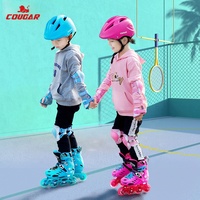 Patins à roulettes ajustables pour enfants avec roues lumineuses, boucle de sécurité, patins à roulettes d'extérieur pour garçons, filles et débutants