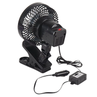 Ventilateur de refroidissement de voiture 12V 18W 40dB, à clipser, oscillant, avec prise allume-cigare, en plastique, pour véhicule, camion, SUV, camping-car, OEM CE