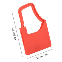 Étiquettes logistiques en plastique auto-bloquantes avec fenêtre de date, étiquettes de clés avec joint anti-effraction pour valises, chaussures et sacs