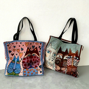 Hua Cheng Euro-American Printed <b>Canvas</b> Lining Customized Closure Portable Fashion <b>Large</b> Capacity Mom Tote <b>Bag</b> - Product Image 1