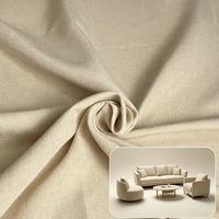 Tissu de canapé en faux lin 100% polyester, aspect lin imitation, jacquard tricoté, pour rembourrage de canapé et coussins, vente en gros, personnalisable pour la maison