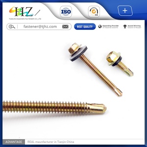 दीन <span class=keywords><strong>7504</strong></span> स्व ड्रिलिंग शिकंजा छत EPDM वॉशर के साथ पेंच - Product Image 2