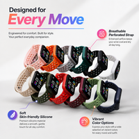 Montre de sport numérique LED pour enfants et adolescents, bracelet souple, écran tactile, podomètre, montre-bracelet avec icône de fréquence cardiaque, 8 couleurs