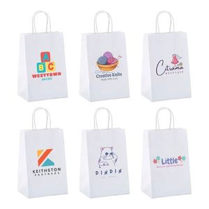 Restaurant Takeout <b>Bags</b>, Kraft Paper Handle <b>Bags</b>, Supporting Custom Sizes and Logos. - Product Image 5