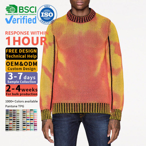 <span class=keywords><strong>Pull</strong></span> Homme Personnalisé en Tricot à Col Rond, Réactif à la Température, <span class=keywords><strong>Thermo</strong></span>-Sensible, à Changement de Couleur pour Hommes - Product Image 5
