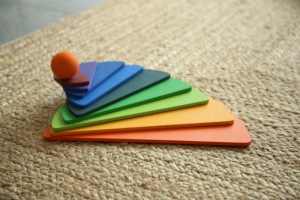 Arc-en-ciel empileur blocs de construction bébé Montessori jouets en bois ensemble éducatif Besting pour enfants couleur cognitif jouet <span class=keywords><strong>musique</strong></span> - Product Image 5