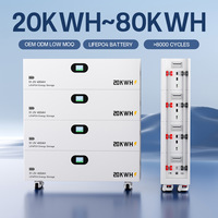 Paket Baterai Surya LiFePO4 Kapasitas Tinggi 20-80 kWh untuk Sistem Penyimpanan Energi Hunian & Komersial