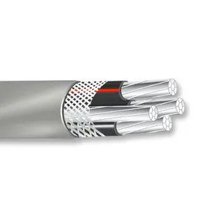 Cable de entrada de aluminio tipo SE, aislamiento de polietileno entrelazado (XLPE), tipo R SER, 600V, 90C, XHHW-2