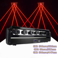 Barre de lumière laser à effet linéaire RGB, 6 yeux RGB, faisceau large couleur pleine, lumière laser mobile pour DJ, pour discothèques et bars