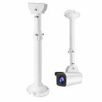 Support de caméra CCTV télescopique en alliage d'aluminium, réglable en hauteur, support de plafond, support de caméra de sécurité robuste